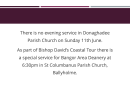 No Evening Service on Sunday 11th June